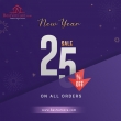 Celebrate New Year Sale with 25% Off on All Orders � Shop Today!